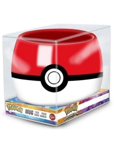 Stor taza ceramica 3D 490 ML pokemon pokeball EN C