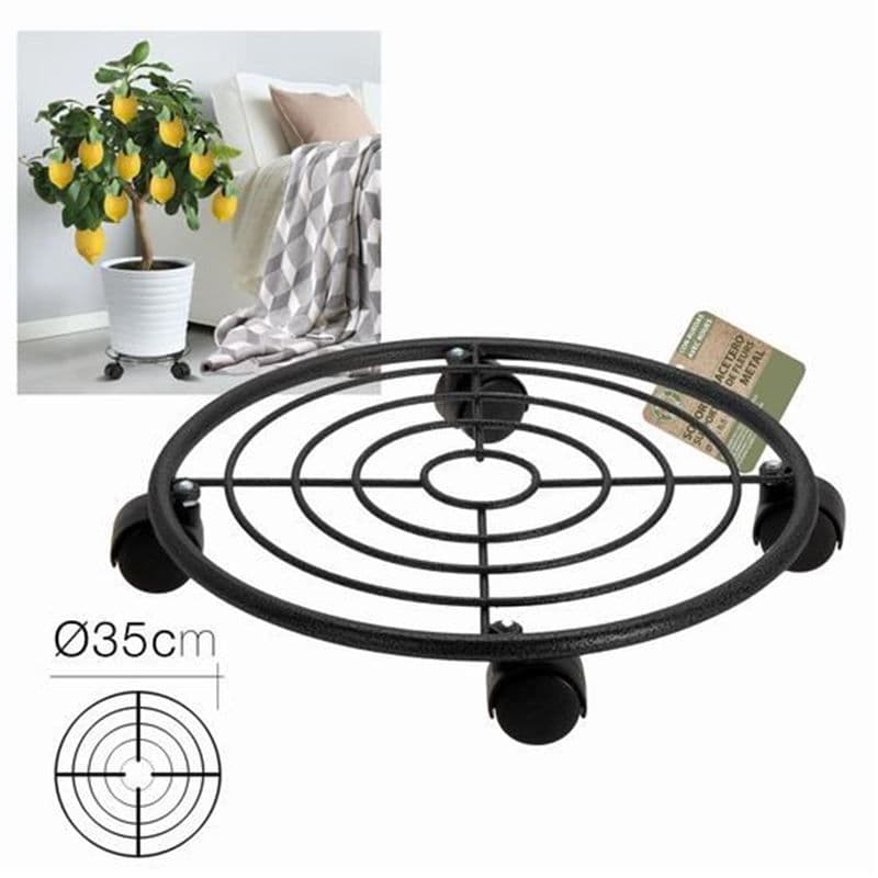 Soporte para Macetas con Ruedas 35cm Diametro