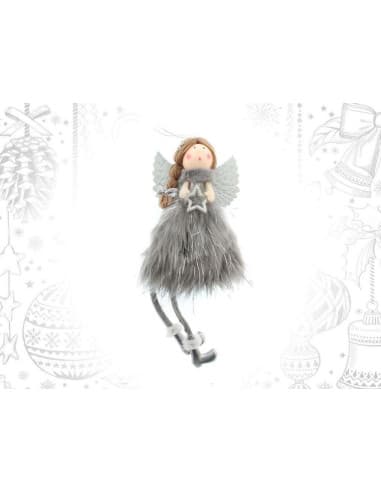 Colgante angel plata estrella