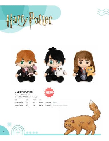 Peluche harry potter sitting with animals 3MOD