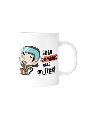 Taza - ¡este bombero está ON fire!