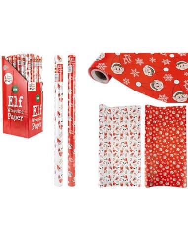 Peluche 10M ELF christmas roll wrap