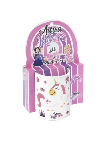 Taza infantil DE plástico 330ML - unicorn princess