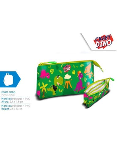 Portatodo triple crazy dino (6x4)