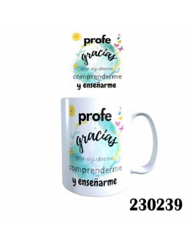 Taza profe gracias POR ayudarme