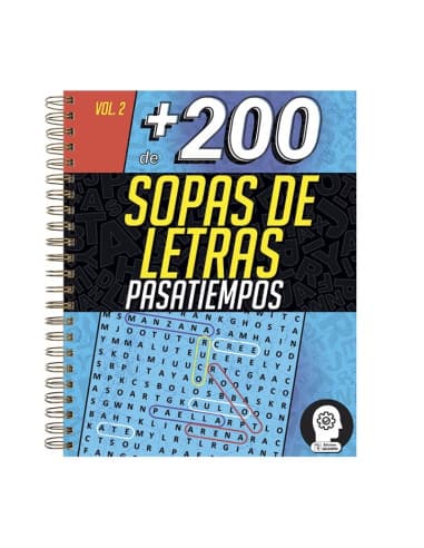 MÁS DE 200 sopas DE letras - VOL. 2 (azul)