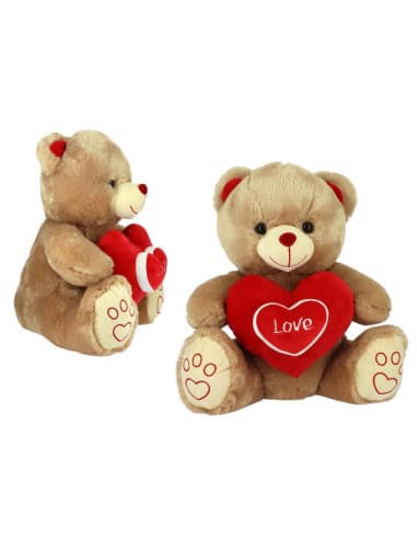 Peluche OSO corazon +corazon 42CM