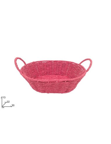 Cesta ovale 30X22CM rossa hy9566b-r