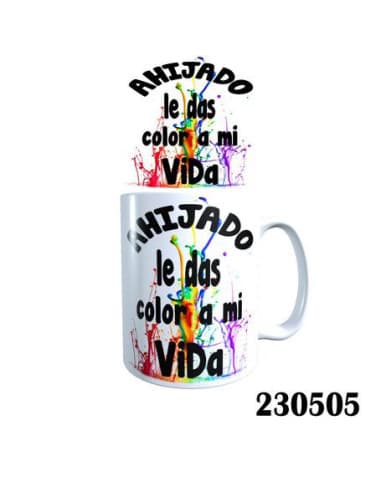 Taza frase ahijado LE DAS color A MI vida