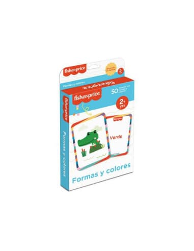 Juego fisher price tarjetas formas/colores