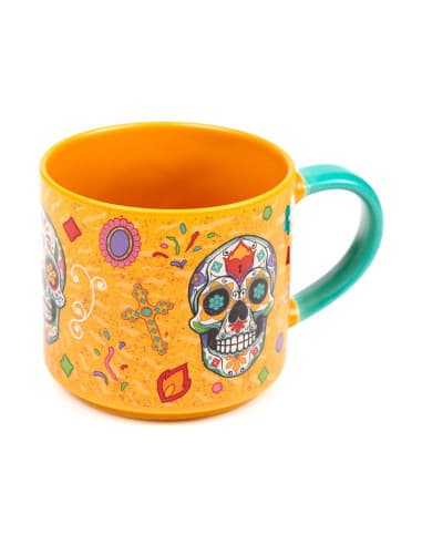 DAY OF THE dead large porcelain MUG