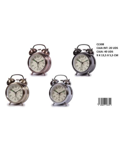 Despertador metalico timemark