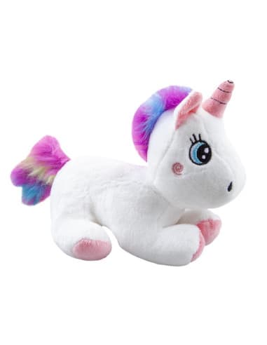 Peluche 16CM cute lying unicorn white