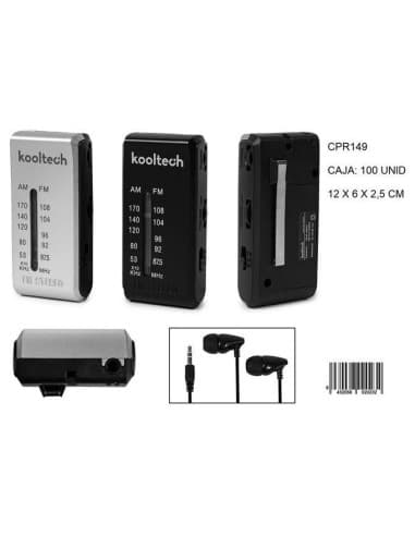 Radio bolsillo vertical am/fm kooltech 149/100