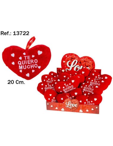 Peluche corazon TE quiero mucho 20CM. EN EXP. (12)