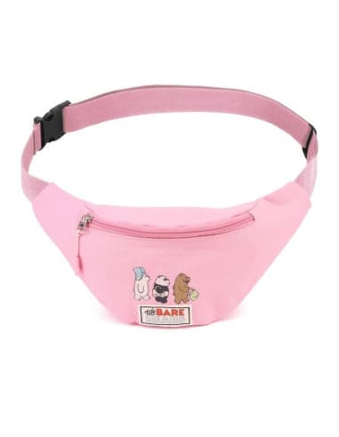WE bare bears riñonera rosa