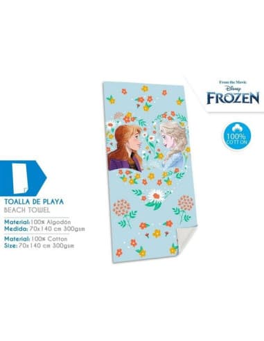 Toalla DE algodon 70x140cm frozen (70X140CM)