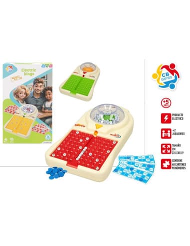 CB games-bingo electrico 90 bolas/48 cartones