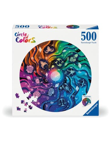 Puzzle circle OF colors - A