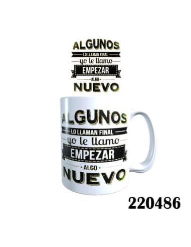 Taza frase algunos LO llaman final empezar algo NU