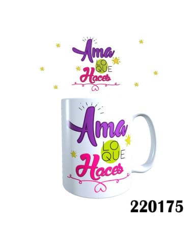 Taza frase cuando LO desees CON EL corazon