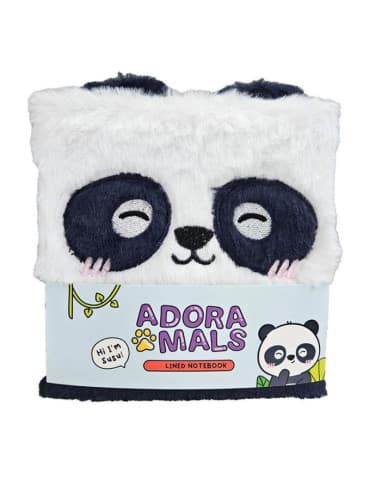 Libreta peluda A5 A rayas OSO panda adoramals
