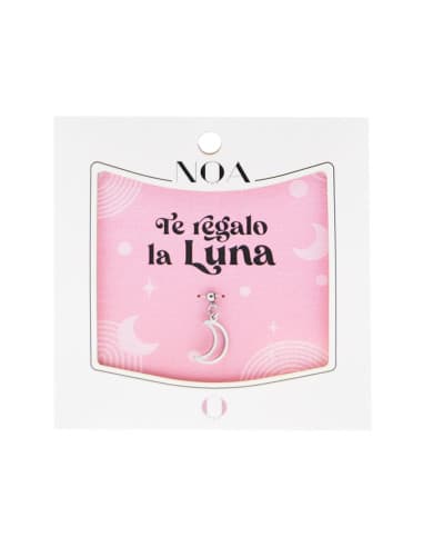 Charm DE acero plateado luna - TE regalo LA luna
