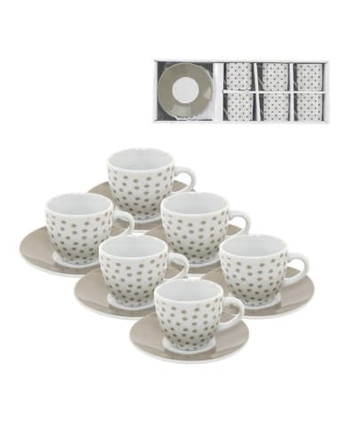Juego cafe 6X90ML topos beige (2/4 - 8)