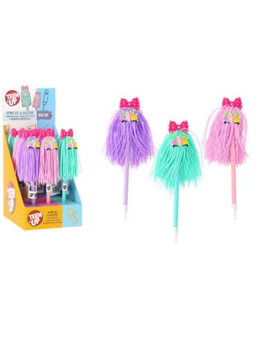 Silicon hair PEN 12PCS IN display