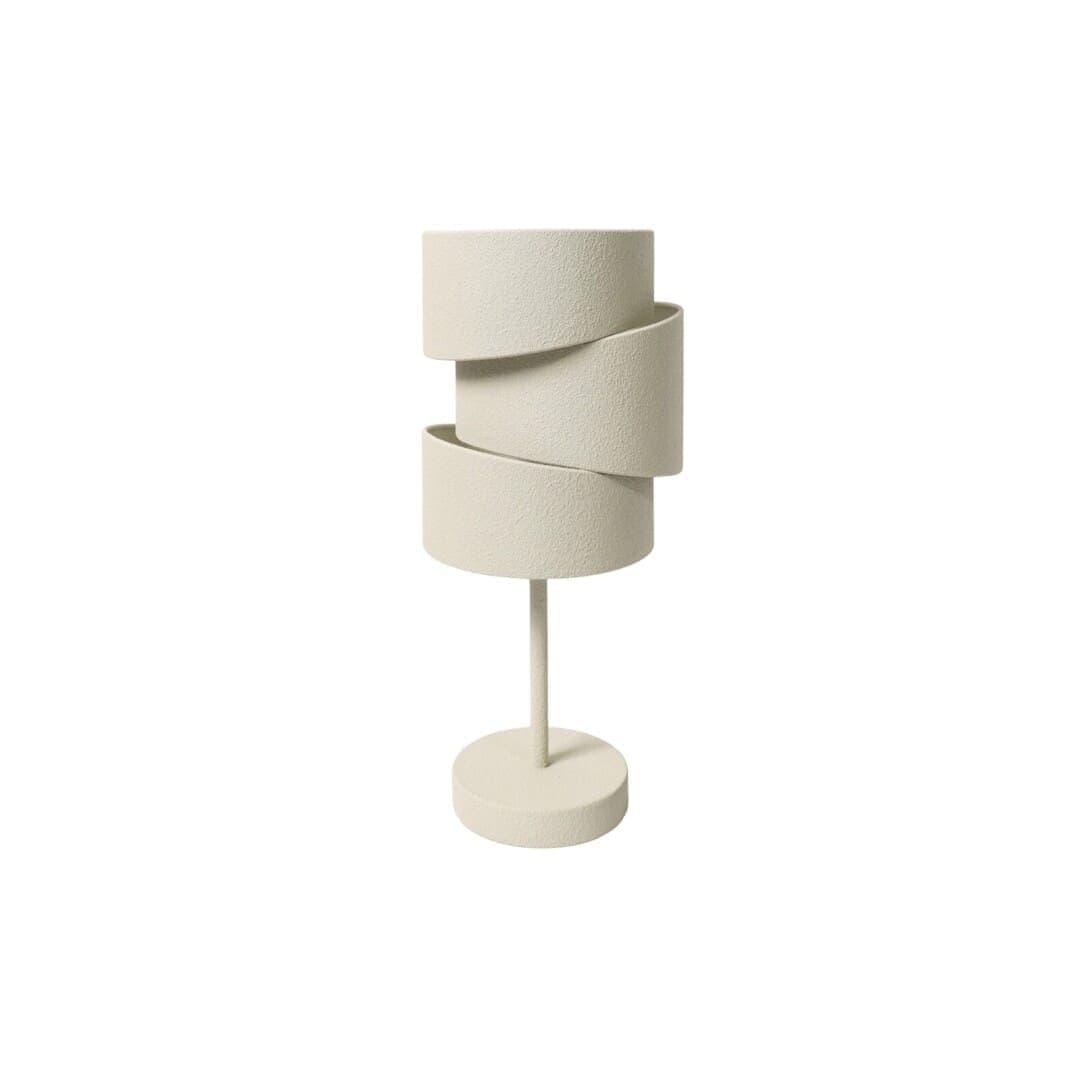 Lampara Sobremesa Choyu Textur. Rugosa Beige 50 Cms.