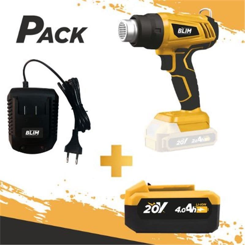 Decapador de Aire 20v (sin Batería) + Bateria 20v 4ah + Cargador de Batería
