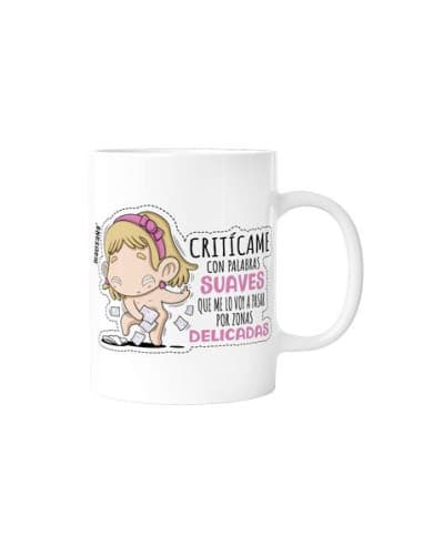 Taza graciosa zonas delicadas