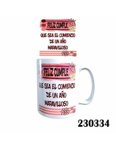 Taza frase feliz cumple QUE SEA EL comienzo DE UN