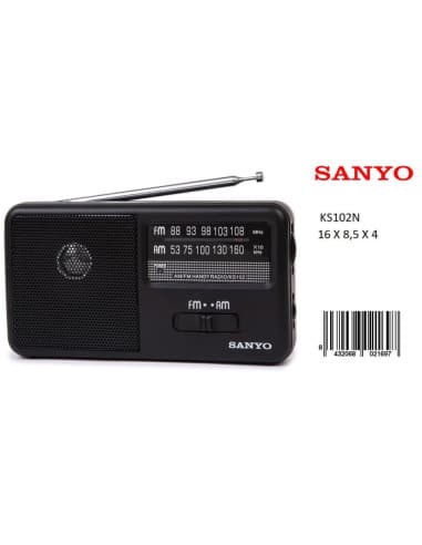Radio am/fm radio sanyo/ks102n/20/40