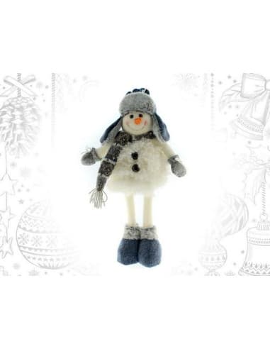Muñeco nieve azul EN PIE