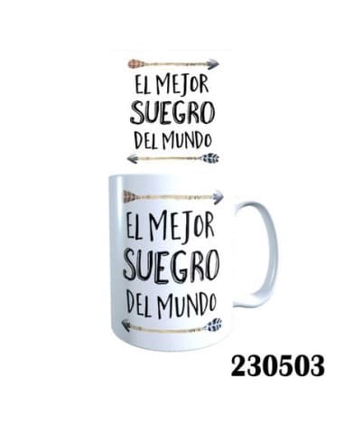 Taza frase EL mejor suegro DEL mundo