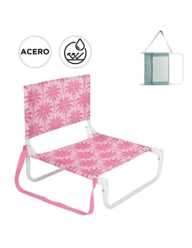 Silla playa plegable mini CON ASA palmeras (4- 8)