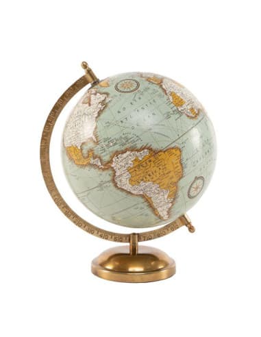 Bola DEL mundo 20CM PIE metal vintage (2 - 4)