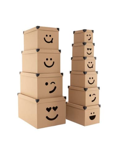 Juego 10 cajas smile troquelado craft (1 - 2)
