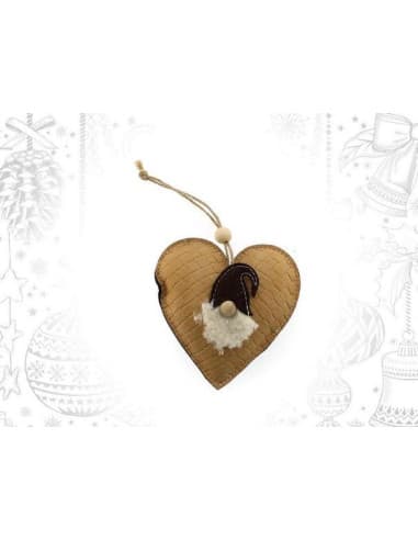 Colgante corazon natural santa