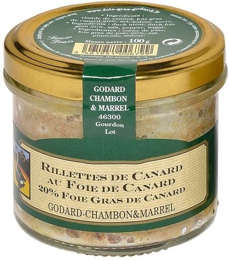 Rillettes de Pato con Foie de Pato – 20% Foie Gras de Pato Godard