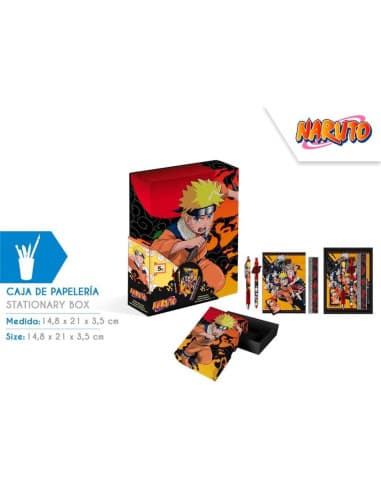 Caja CON papeleria naruto (6x4)