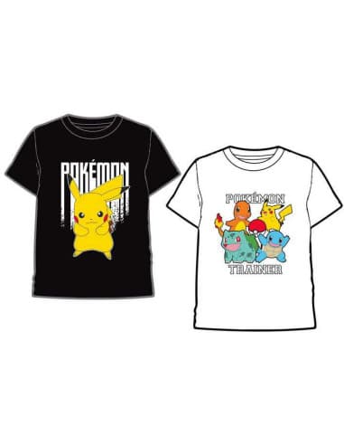 Camiseta pokemon trainer blanco T-12