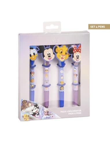 Bolígrafo pack x4 disney 100