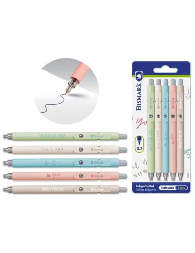 BE YOU boligrafo GEL blister 5 PCS