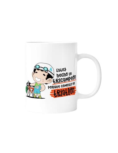 Taza - estoy hecho UN tricampeón porque compito EN