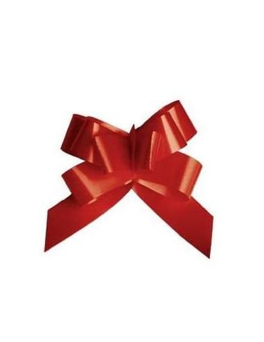 Lazo AUT. corto rojo 3cm X 25pz.