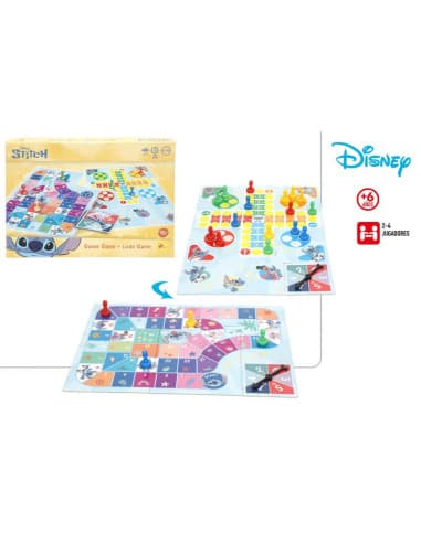 Stitch-juego parchis / OCA 2 EN 1