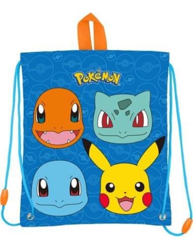 Stor bolsa merienda pokemon faces