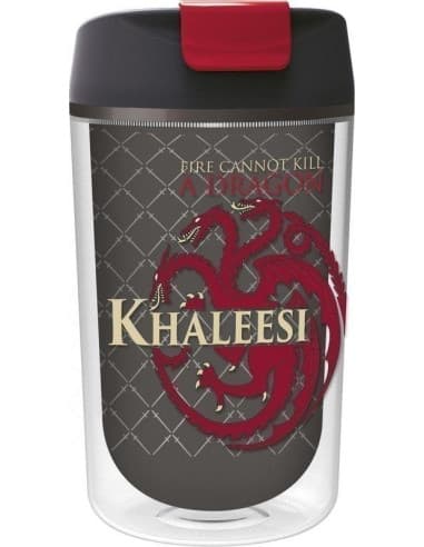 Vaso cafe doble pared 370 ML. game OF thrones youn